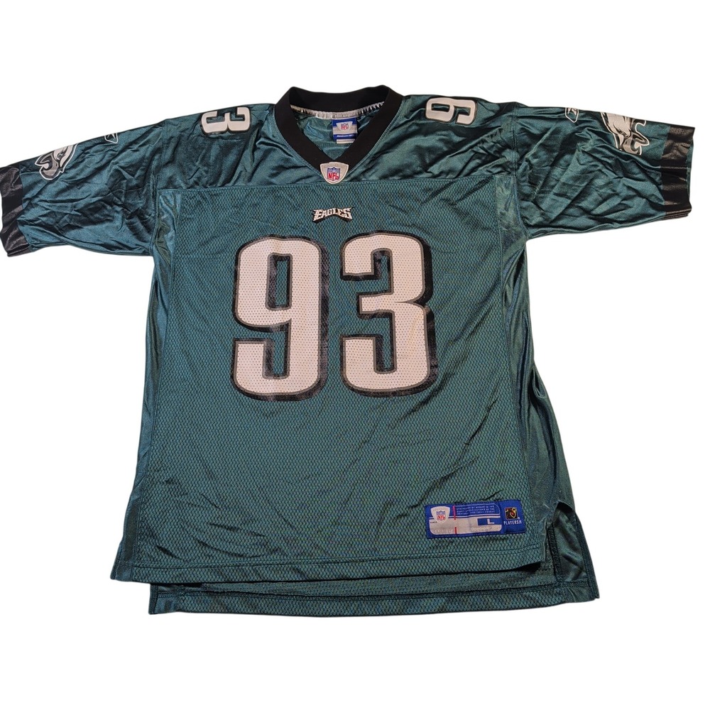 Reebok NFL Jersey Mens L Green Philadelphia Eagles Jevon Kearse 93 Mesh Football